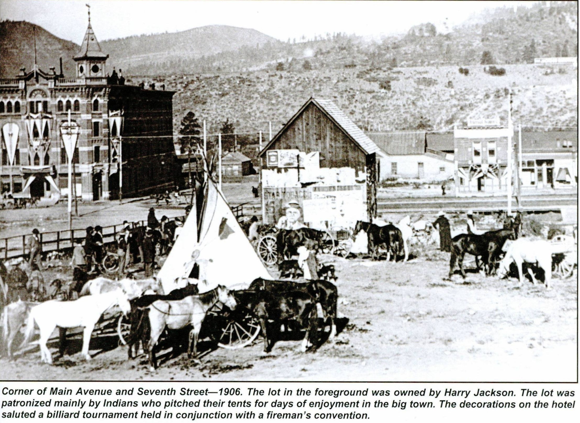Historical Image of Strater Corner Exterior The Strater Hotel Durango Colorado